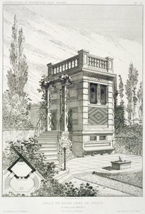 Badrum, från en mängd mönster av olika arkitekter, pub. Morel & Cie, Paris, ca 1880