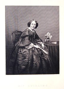 Mrs Stirling, från "The Drawing-Room Gallery of Eminent Personages" av J. and C. (after) Watkins