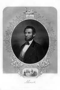 President Abraham Lincoln, amerikansk politiker, 1862-1867. av J. C. McRae