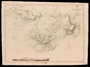 Grekland, Peiraeus eller Port Drako undersökt av kommendörkapten Thomas Graves, H.M.S. Beacon 1840