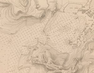 Grekland, Peiraeus eller Port Drako undersökt av kommendörkapten Thomas Graves, H.M.S. Beacon 1840, [Detalj]