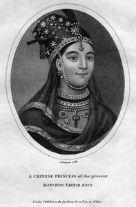 En kinesisk prinsessa av Manchoo Tartar Race, 1801.