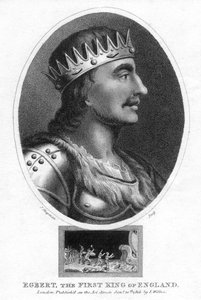 Kung Egbert av Wessex, första kung av hela England, 1803.