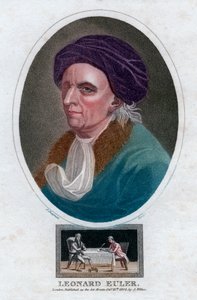 Leonhard Euler, schweizisk matematiker och fysiker från 1700-talet, 1804.