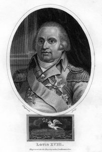 Ludvig XVIII, kung av Frankrike, 1820. av J. Chapman
