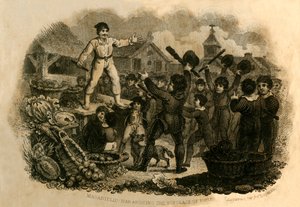 Masaniello Haranguing the Populace of Neapel, 1821. av J. Chapman