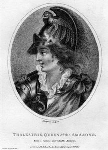 Thalestris, mytisk drottning av Amazonerna, 1797.