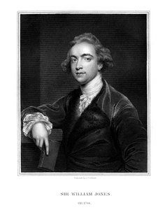 Sir William Jones, engelsk orientalist, filolog och jurist, 1832.
