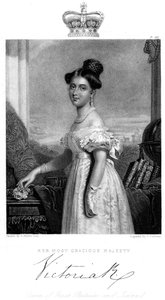 Victoria, drottning av Storbritannien och Irland, c1838