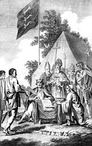 Kung John undertecknar Magna Carta, 1215 c1700-talet.