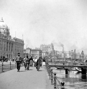 The Bund, Shanghai, Kina, tidigt 1900-tal.