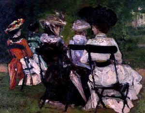 In the Park, ca 1900 (olja ombord) av J. Edward Homerville Hague