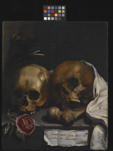Vanitas stilleben av J Falk