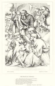 Cordelias död (gravyr) av J. Franklin