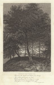 Robert Bloomfield, poet: Fakenham från Euston Park (gravyr)