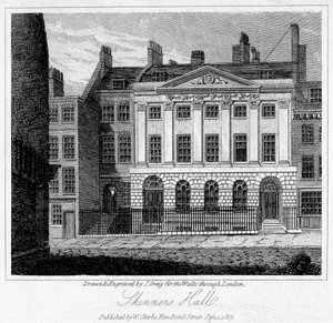Skinners Hall, City of London, 1817.