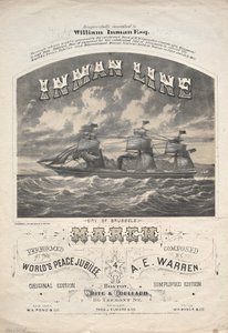 Inman Line mars, 1872. av J. H. Bufford