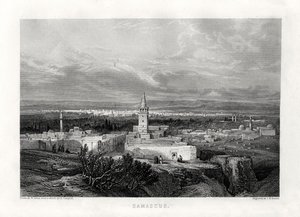 Damaskus, Syrien, 1800-talet av J. H. Kernot