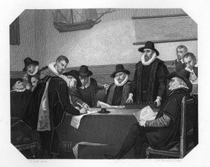 Bildandet av Holländska Ostindiska kompaniet, 1602, c1870.