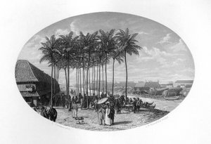 Stiftelsen av Batavia, Java, Nederländska Ostindien, 1619, c1870.