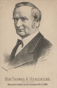 Thomas A Hendricks från Indiana, demokratisk kandidat till vicepresident i USA av J. H. and Co. Bufford