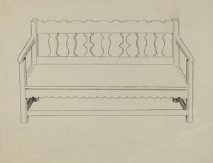 Kyrkbänk av J. Henry Marley