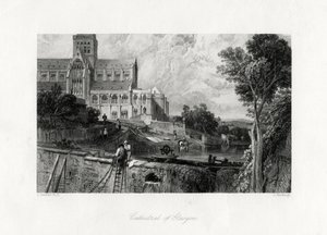 Glasgow Cathedral, Skottland, 1800-talet av J. Horsburgh