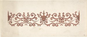 Design för paneldekoration, 1828-40. av J Hulme