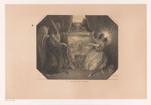 Allegorisk representation av tiden Tydspiegel Fantasy No. 2 (serietitel på objekt) av J. J. Hoffmeister