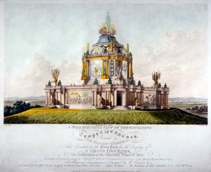 Temple of Concord, Green Park, Westminster, London, 1814 av J Jeakes
