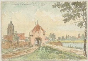 Östra porten i Heukelom av J. Molijn