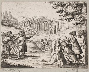 Illustration till Adam Olearius, "Persian Rosenthal av en genial poet Schich Saadi […]", Schleswig 1660