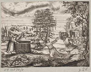 Illustration till Adam Olearius, "Persian Rosenthal av en genial poet Schich Saadi […]", Schleswig 1660 av J. Muller