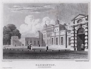 Badminton, Gloucestershire (gravyr) av John Preston Neale