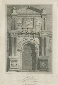 Ingestre Hall - Dörröppning: gravyr, nd [c 1821] (tryck)