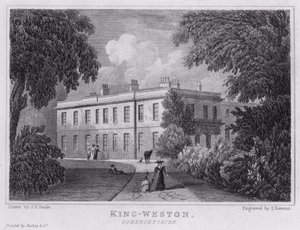 King-Weston, Somersetshire (gravyr) av John Preston Neale