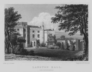 Langton Hall, Leicestershire (gravyr) av John Preston Neale