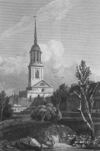 Shoreditch Church (gravyr) av John Preston Neale
