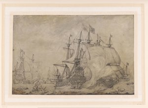 Slaget vid Terheide, 1653 av J. Plas