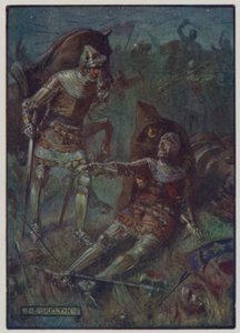 Död av James, 2:e jarl av Douglas, slåss mot engelsmännen i slaget vid Otterburn, 1388