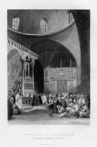Judarnas synagoga, Jerusalem, Israel, 1841.