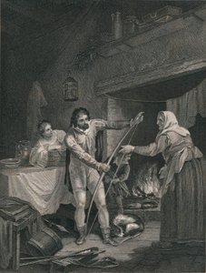 Alfred i Neatherds Cottage, mitten av 1800-talet. av J. Rogers