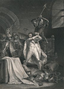 Richard II:s död, 1400, mitten av 1800-talet. av J. Rogers