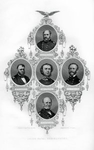 Unionens inbördeskrigsamiraler Winslow, Goldsborough, Du Pont, Dahlgren och Stringham, 1862-1867. av J. Rogers