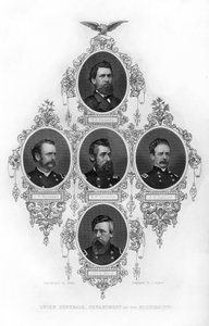 Fackliga generaler vid Department of the Mississippi, amerikanska inbördeskriget, 1862-1867.
