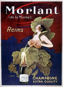 Affisch för Champagne Morlant, av J. Stall, 1900-talet av J. Stall