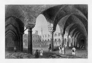 Forntida byggnader i St Jean DAcre Acre, Israel, 1841.
