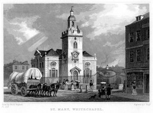 Church of St Mary, Whitechapel, London, 1831.