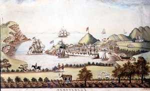 Utsikt över Ilfracombe, Devon, 1842 (penna och wc) (par 72970) av J Walters