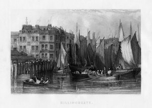 Billingsgate, London, 1800-talet.